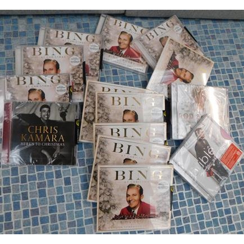 625 - 14xSealed Christmas CD's, mainly Bing Crosby