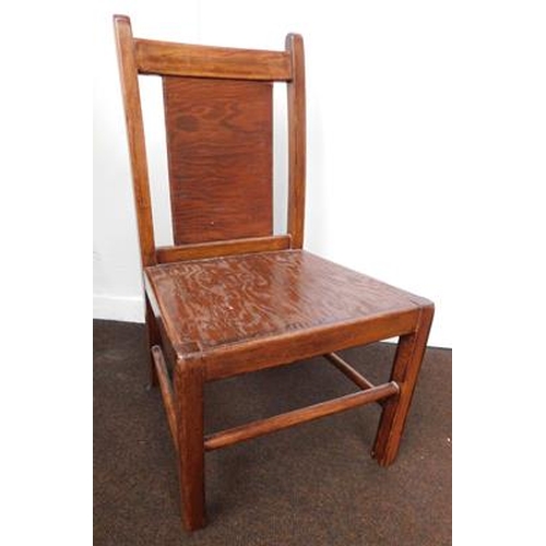 637 - Vintage child's nursery chair - seat height approx. 9 3/4inches, back height approx. 22 1/2 inches