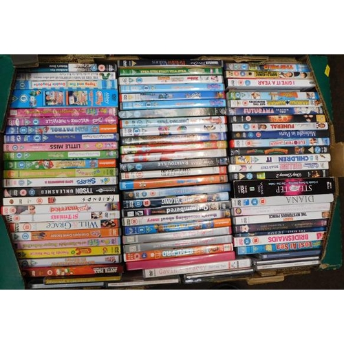645 - 3x boxes of DVD's