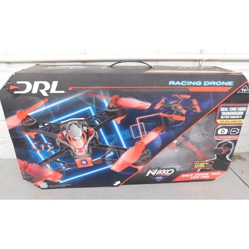 655 - New Nikko air racing drone race vision 220 FPV Pro real-time video