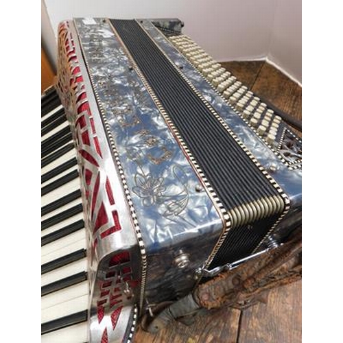 1 - Piano accordion in case...