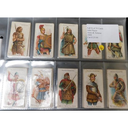 18 - Full set of 50 cards John Players arms & armour 1909...