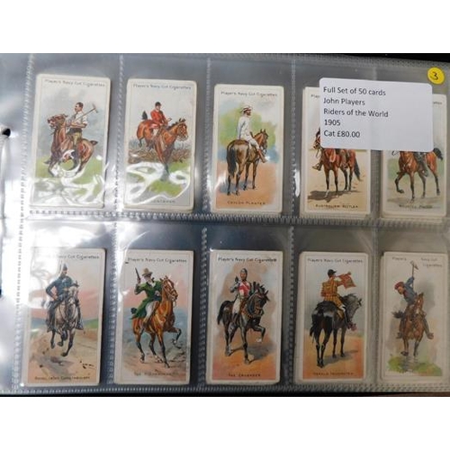 23 - Full set of 50 cards John Player Riders of the World 1905...