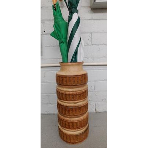 24 - West German umbrella stand with umbrellas...