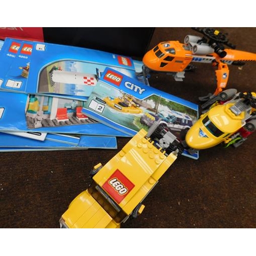 30 - Lego City inc instructions, aeroplane, helicopter etc...