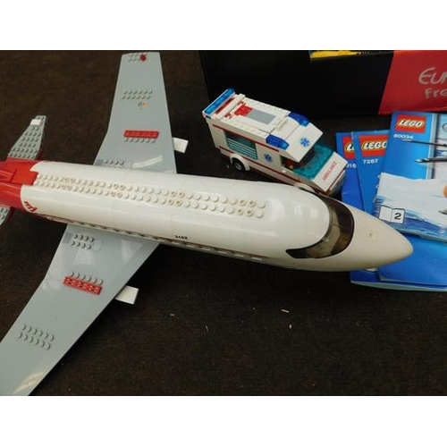 30 - Lego City inc instructions, aeroplane, helicopter etc...