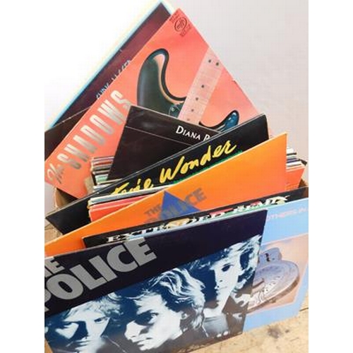 35 - Box of 1970s/80s LPs incl; The Police, Marvin Gay etc....