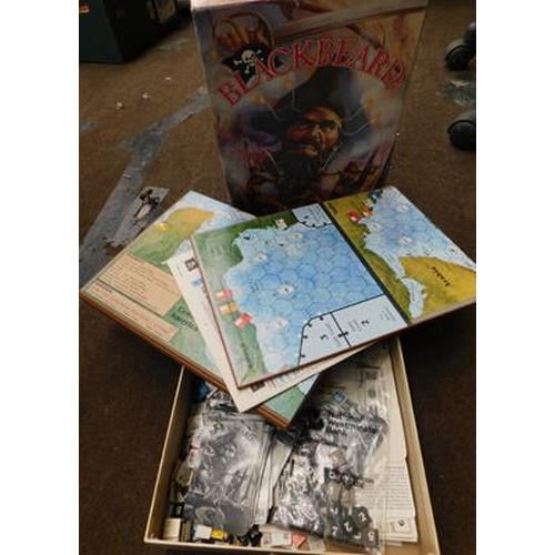 53 - 3x Boxed vintage games-Blackbeard, Luftwaffe, Against the Reich...