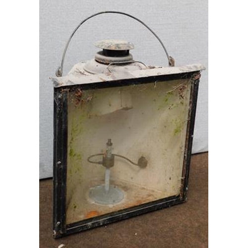 542a - Vintage railway 'Adlake'  non sweating gas lamp
