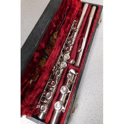 56 - Boosey & Hawkes Regent flute, with case & cleaner...