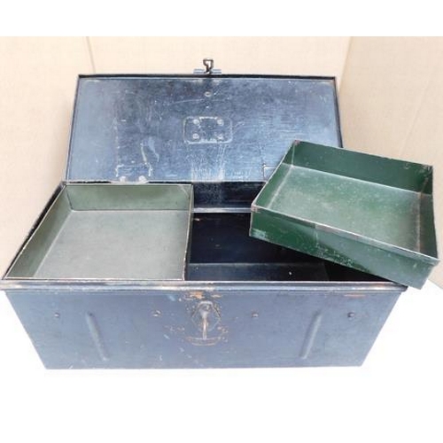 59 - 1944 Military issue Army strong box approx 16.5x8x7