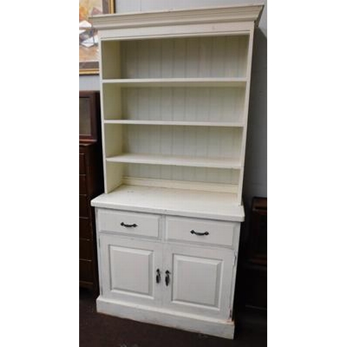 582 - Painted 2 door solid pine dresser