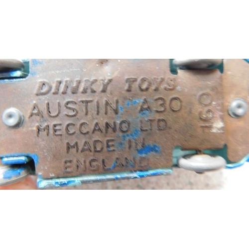 103 - Dinky 1948 Austin A30, diecast car, no 160 original paint & tyres