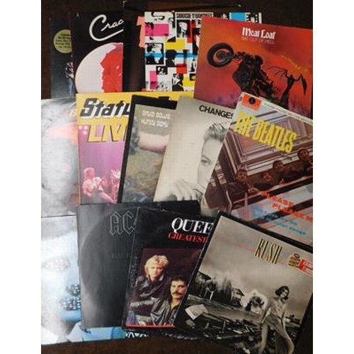 32 - Mixed record case of LP's and 12