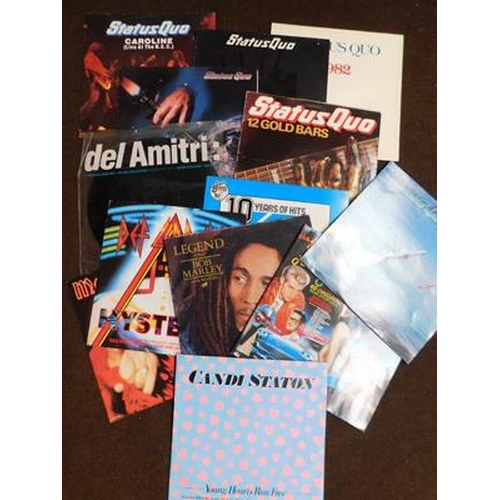 32 - Mixed record case of LP's and 12