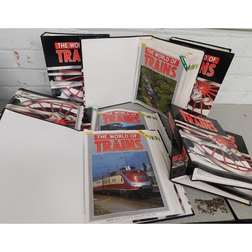 82 - Collection of 'The World of Trains' from 1992, 9 files (approx 15 per file) great condition