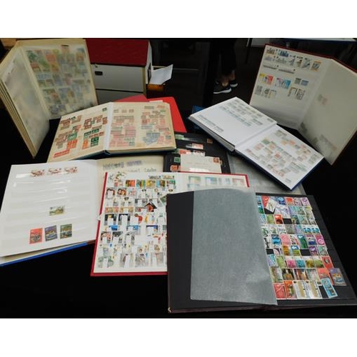88 - 10x Stockbooks of stamps + FDC's