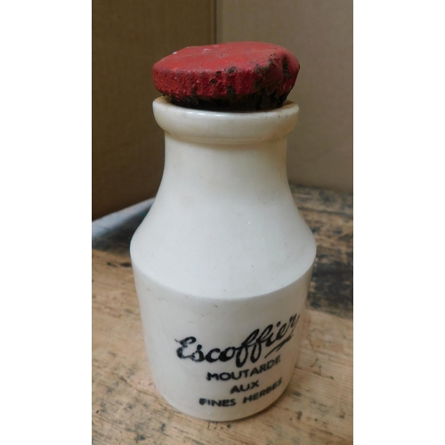 139 - Vintage ceramic herb jar with wax stopper