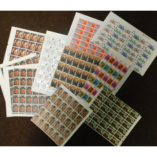 181 - 12 complete sheets of British Stamps