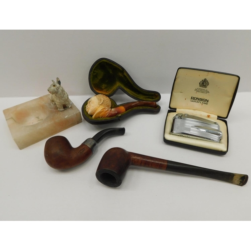 198 - Meerschaum pipe etc