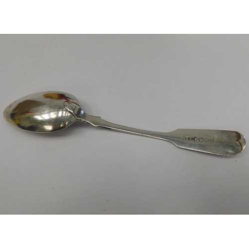 216 - Antique Scottish hallmarked silver spoon-Glasgow 1830