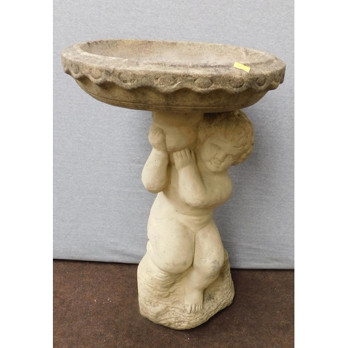 501 - Bird bath on plinth - 24