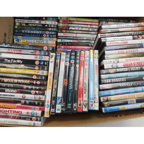 557 - Approx 125 DVDs - mixed genre