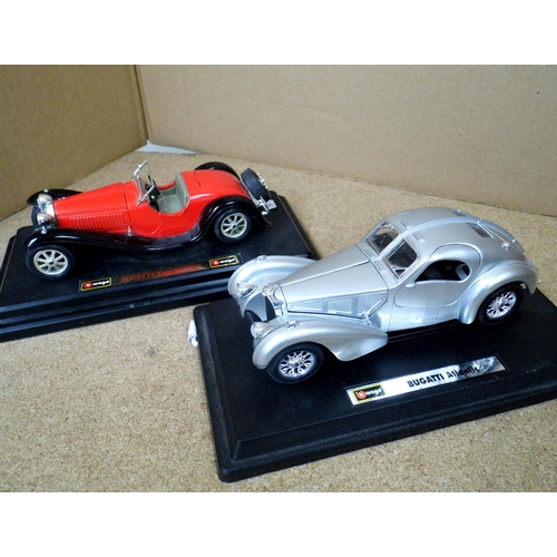 72 - 2x Buggati cars diecast