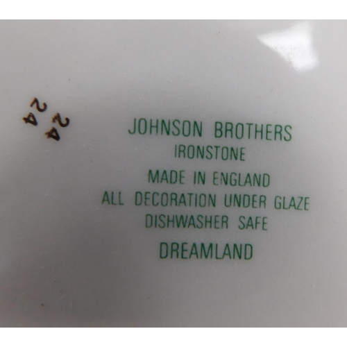 80 - Johnson Brothers 'Dreamland' dinner service - unused (tea pot lid missing)