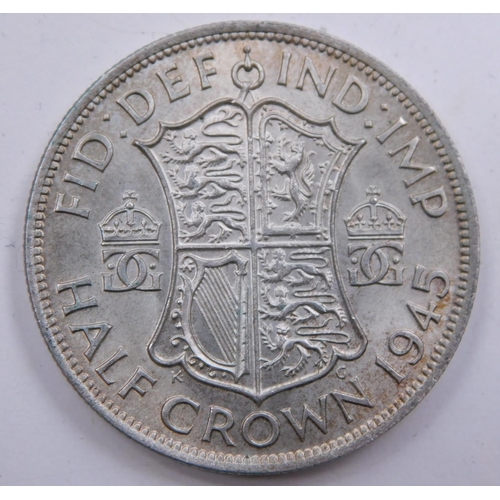 110a - 1945 Half crown - high grade