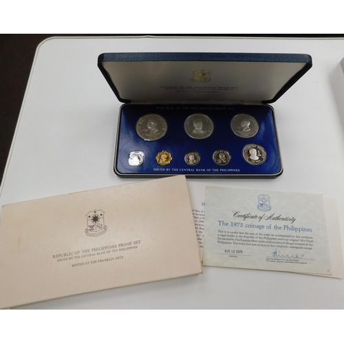 155 - Republic of the Philippines proof coin set with paperwork