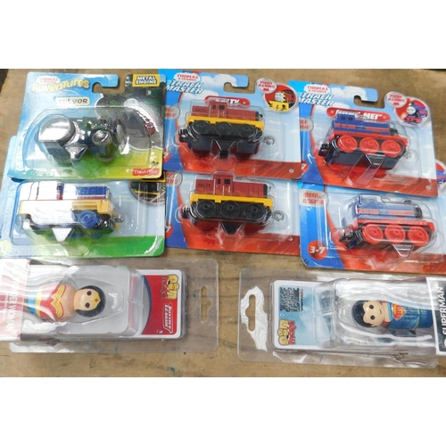 730 - Collection of Thomas & friends trains & Justice league miniatures