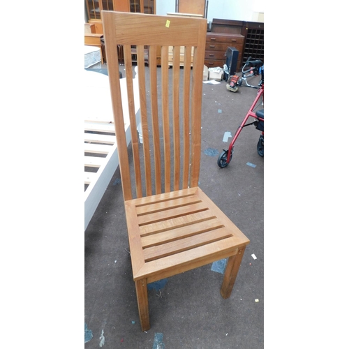 740 - Fired Earth oak hall chair