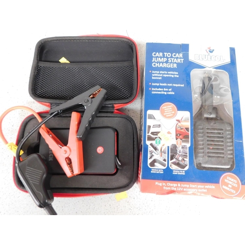 718 - 2x Car to car jump start charger - unchecked