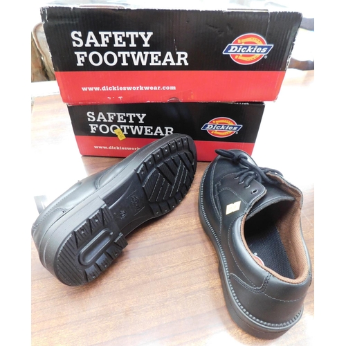 726 - 2x Pairs of Dickies UK size 6 safety shoes