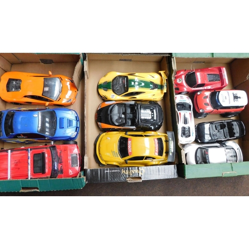 726a - 3x Boxes of large scale cars