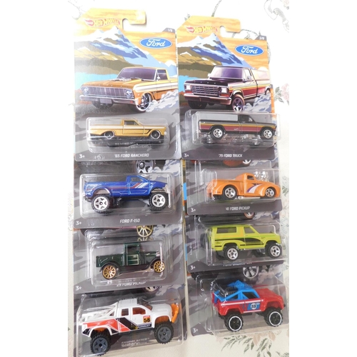 736 - Full set of 8x Ford off road Hotwheels