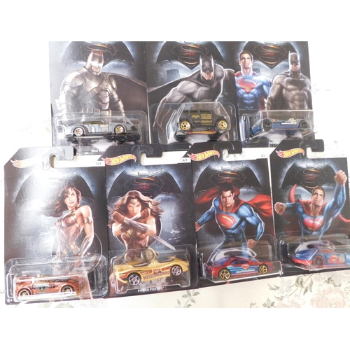 744 - Set of 7x Hotwheels DJL47 Batman vs Superman