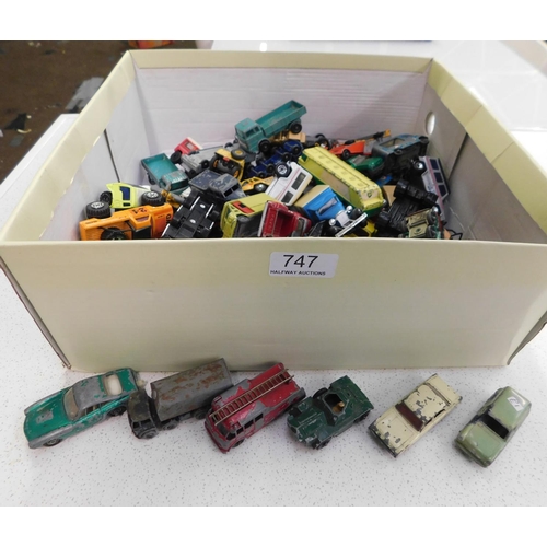 747 - Large assortment of diecast incl: Lesney, Matchbox etc