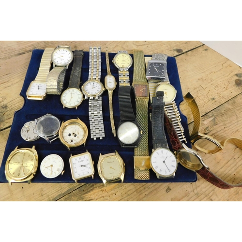 20 - Assortment of watches, watch parts etc. some vintage