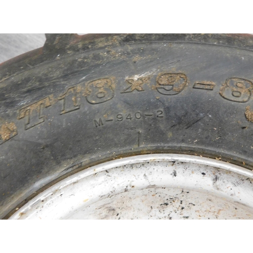 514 - 4x Quad tyres AT18x9-8