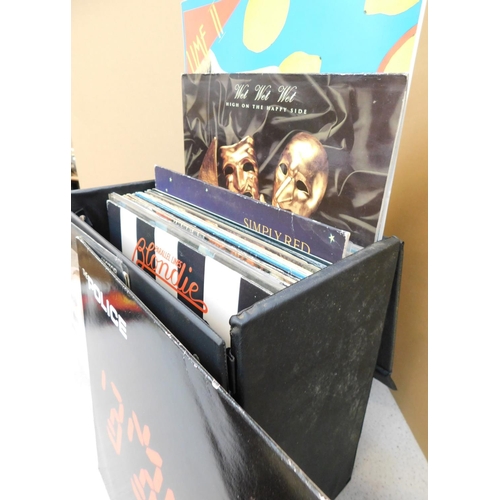 63 - Large case of LP's incl. Rock 80's