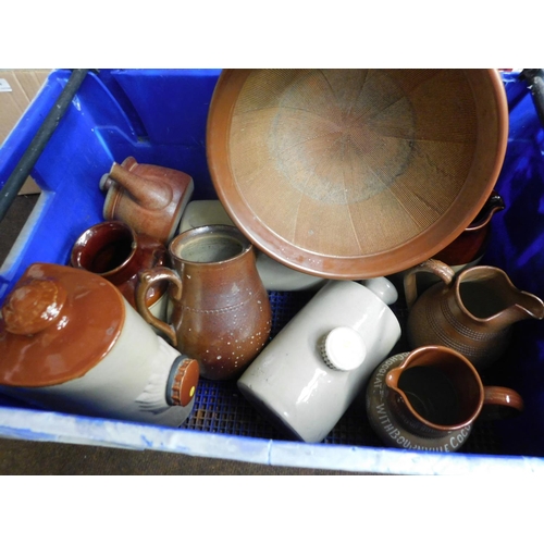 75 - Box of assorted stone ware