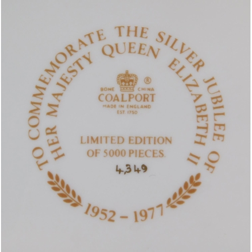 82 - Coalport silver jubilee Ltd Edition boxed plate