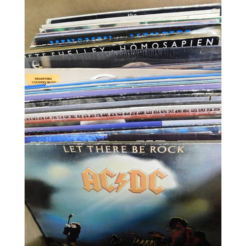 41 - Collection of mixed records incl. AC/DC and Iron Maiden