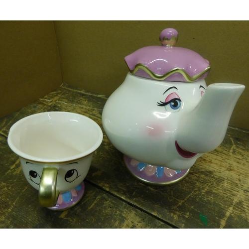 66 - Disney tea pot and cup
