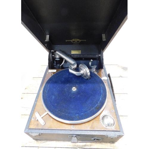 85 - Original vintage Columbia Gramophone with records