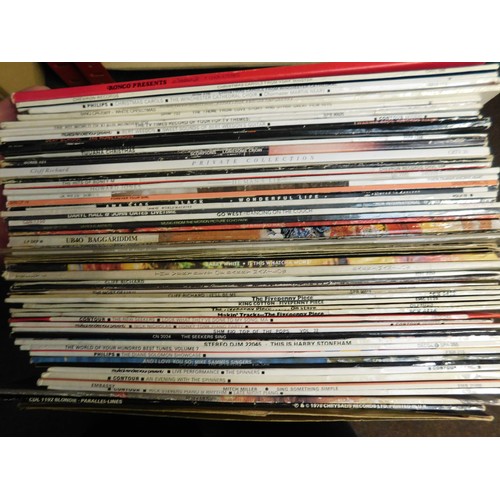 80 - Mixed box of vinyl incl. Lou Reed, Blondie, Seekers and 80's