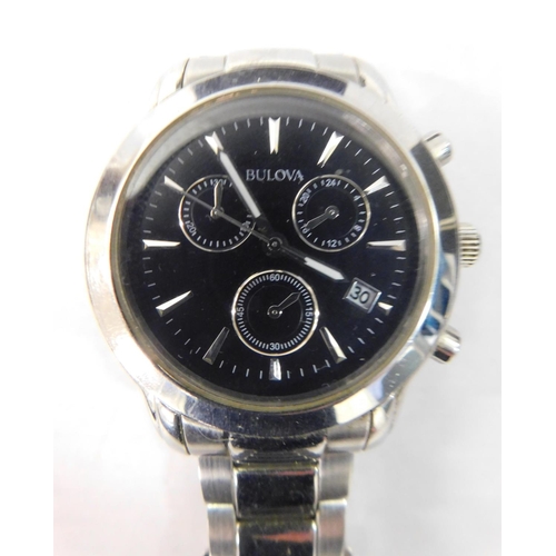 107 - Genuine Bulova Gentleman’s wristwatch – in working order & with box