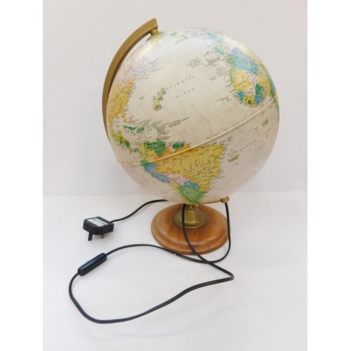 65 - Light up globe - height 16